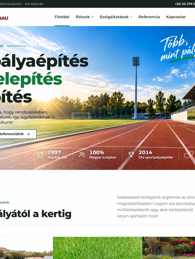 Alama Bau Kft. projekt weboldal