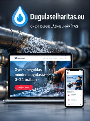 Dugulaselharitas.eu website on laptop and mobile — Service Website & SEO