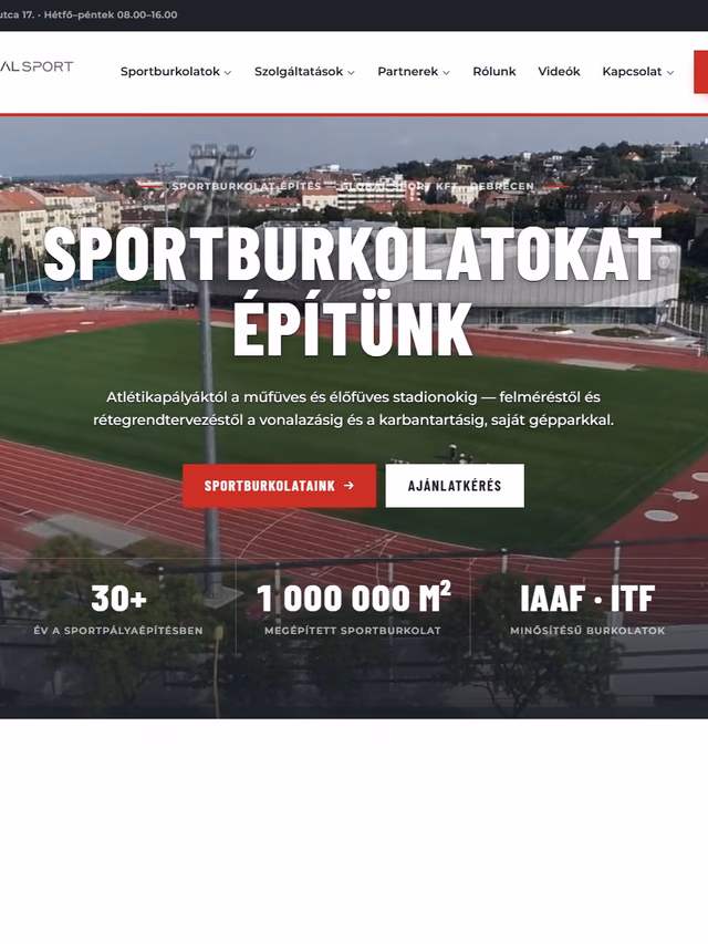 Global Sport Hungary projekt weboldal