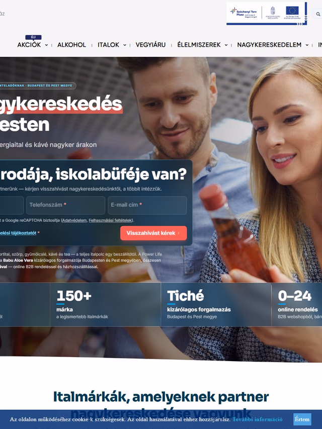 Power Life Team projekt weboldal
